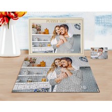 BK Kişiye Özel Tam Boy Sevgililer Karikatürlü 1000 Parça Profesyonel Puzzle-1