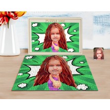 BK Kişiye Özel Deniz Kızı Karikatürlü 1000 Parça Profesyonel Puzzle-2