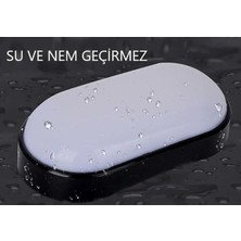 Ucuz Geldi Balkon Lambası Teras Lambası Oval Siyah Duvar Lambası 15W Beyaz LED Işık Banyo Lambası Tavan Lambası