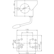 Winterhoff 60MM Kılavuz Destek Teker Kelepçesi