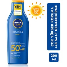 Nivea Spf 50 Kids And Adult Strong 48 Hours Water Resist Suntan Sun Cream 200 ml