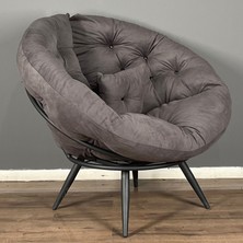 Berta Concept Floki Tekli Koltuk Berjer Füme