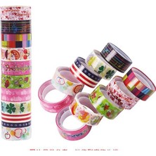 Mectime 10 Rulo Takım Kawaii Düz Renk Washi Bant (Yurt Dışından)