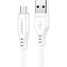 Acefast C3-09 Micro USB Şarj ve Data Kablosu Beyaz