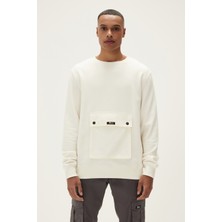 Bad Bear Kangaroo Crewneck Marshmalllow