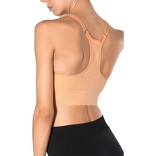 Miofit Fashion Çift Askı Detaylı Destekli Seamless Spor Sütyeni