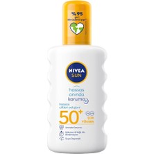 Nıvea Sun Spf 50+ Ultra Hassas Anında Koruma Güneş Spreyi 200ML + Plaj Çantası