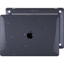 Novstrap Apple MacBook Pro 2021 13 Inç M1 Çipli A2338 A1706 A1708 A1989 Uyumlu Parlak Simli Kılıf