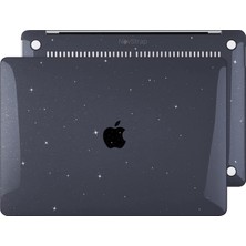 Novstrap Apple MacBook Pro 2021 14 Inç M1 Pro/max Çipli A2442 Uyumlu Parlak Simli Kılıf Sert Glitter