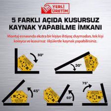 Heinz Linear MKG-201 Manyetik Gönye 5 Açılı Yerli Ürün / Mıknatıslı Açılı Gönye TYC00121625789, One Size