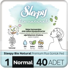 Sleepy Bio Natural Premium Plus Günlük Ped Normal 40 Adet Ped