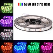 Tawitec Rgb Şerit LED Set – 5 Metre LED + Adaptör + Kontrol Cihazı + 44 Tuşlu Rf Kumanda – Iç Mekan – 3 Çipli – 12 V -  Hazır Tak Çalıştır
