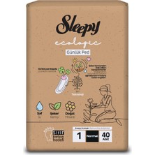 Sleepy Ecologic premium Plus Günlük Ped Normal 40 Adet Ped