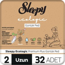 Sleepy Ecologic premium Plus Günlük Ped Uzun 32 Adet Ped