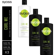 Syoss Curl Me Şampuan 500 Ml X 2 Adet + Saç Kremi 500 Ml