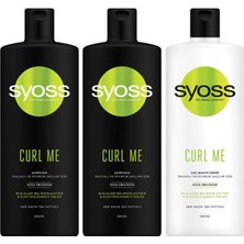 Syoss Curl Me Şampuan 500 Ml X 2 Adet + Saç Kremi 500 Ml