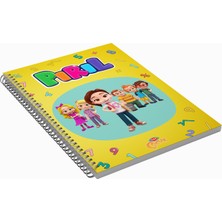 Pırıl Çizgili Defter - 72 Yaprak - Spiralli- Sürpriz Hediye