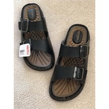 Moda Ayakkabı 5412 Siyah Erkek Rahat Taban Terlik