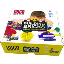 Hamaha Eğitici Ahşap Oyuncak Dogo Building Bricks Setyapı Tuğla Seti 60 Parça