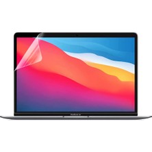 Apple MacBook Pro 13 Inç M1 Çip A2338 Uyumlu Alt Üst Kılıf + Klavye Kılıfı + Ekran Koruyucu Film