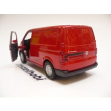 Welly Volkswagen Transporter T6 Panelvan Kırmızı Metal Model Araba