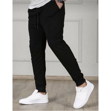 DAXİS Sportwear Company  Blackjackgiyim Erkek Siyah Slim Fit Jogger Eşofman Altı