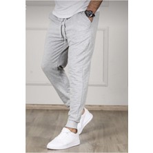 DAXİS Sportwear Company Gri Renk Slim Fit Jogger Alt Eşofman Erkek %83 Pamuk %17 Polyester