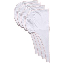 OEM 4 Adet Tesettür Bone Bağcıklı Likralı Beyaz