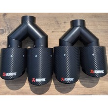 Akrapovic Akrapoviç 100MM Çiftli Sağ Sol Takım 100LÜK FULL KARBON Akrapoviç