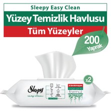 Sleepy Easy Clean Yüzey Temizlik Havlusu 200 Yaprak