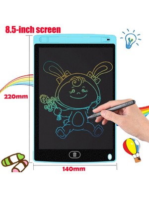 Bizimevde 8"5 Çocuk ve Yetişkinler Için LCD Yazı ve Resim Çizim Tablet ve Kalemi