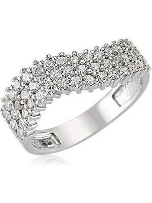 Gumush Gümüş Yarım Tur Bayan Yüzük