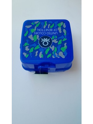 Benetton Beslenme Kabı Çift Bölmeli Mavi