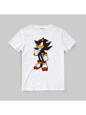 Morinna Sonic Kirpi Shadow Unisex Çocuk Tişört T-Shirt Mr-16