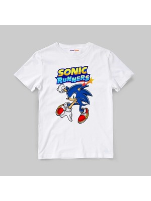 Morinna Kirpi Sonic Unisex Çocuk Tişört T-Shirt Mr-20
