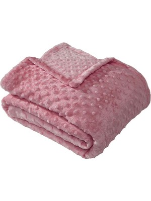 Pearly Pembe Çift Kişilik Tomurcuk Soft Battaniye Merinos