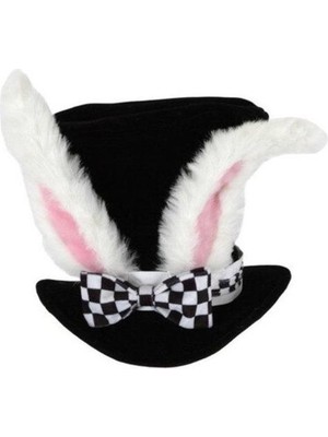 Xinhang Cosplay Şapka Sevimli Paskalya Günü Tavşan Top Şapka Alice Wonderland Bunny Bowler Erkek Kadın Cadılar Bayramı Kostüm Komik Topper Karnaval Kulakları | Tatil Kostümleri