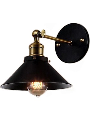 Xinh Modern Vintage Loft Metal Çift Kafaları Duvar Işık Retro Pirinç Duvar Lambası (Yurt Dışından)