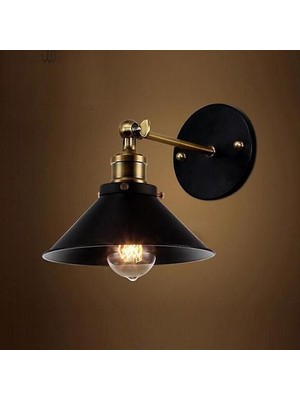 Xinh Modern Vintage Loft Metal Çift Kafaları Duvar Işık Retro Pirinç Duvar Lambası (Yurt Dışından)