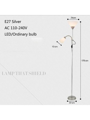 Xinh Amerikan Tarzı Modern Demir Boyalı Zemin Lambaları Ayarlanabilir E27 LED 220 V (Yurt Dışından)