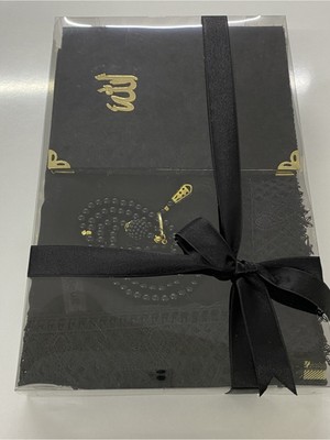 Ayhanhome Çeyizlik, Hediyelik, 4'lü Gelin Bohçası Seti, Iğne Oyalı Namaz Örtüsü, Tafta Seccade, Yasin, Tesbih