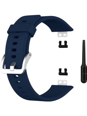 Markacase Huawei Watch Fit Için Silikon Kordon Lacivert