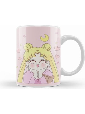 Humuts Sailor Moon Kawaii Kupa Bardak Porselen