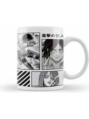 Humuts Mikasa And Eren Jaeger Attack On Titan Kupa Bardak Porselen