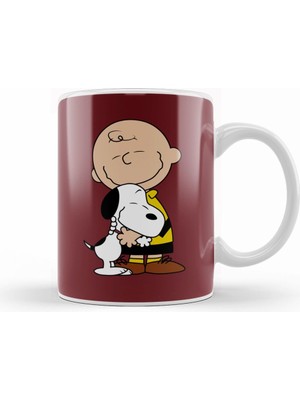 Humuts Snoopy Love Kupa Bardak Porselen