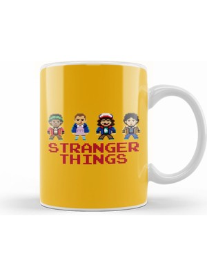 Humuts Stranger Things Pixel Characters 2 Kupa Bardak Porselen