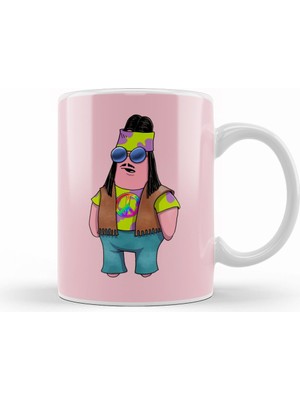 Humuts Spongebob Hippie Patrick Kupa Bardak Porselen