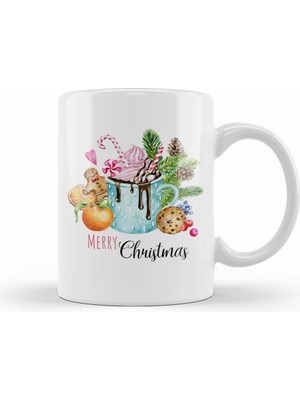 Humuts Yılbaşı Yeni Yıl Konseptli New Year 016 Kupa Bardak Porselen