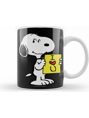 Humuts Snoopy Peanuts I Love You 03 Kupa Bardak Porselen