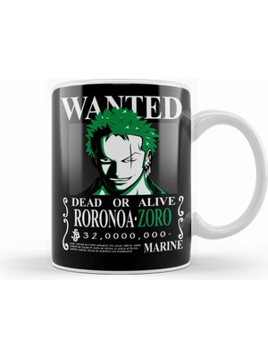 Humuts Sudadera Wanted Zoro One Piece Anime Mujer Hombre Kupa Bardak Porselen